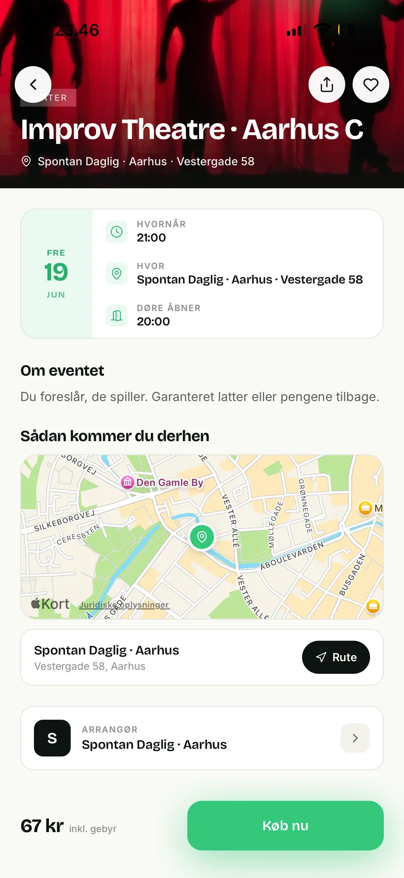 Tap — event detail